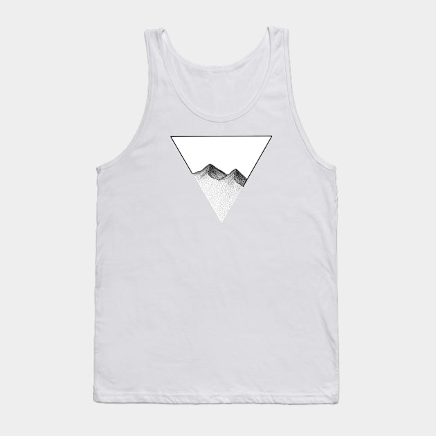 Distressed mountains Tank Top by jy ink